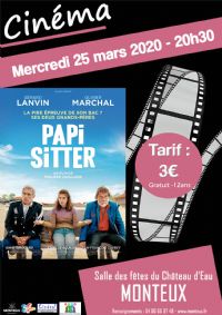 Cinéma Papi sitting. Le mercredi 25 mars 2020 à MONTEUX. Vaucluse.  20H30